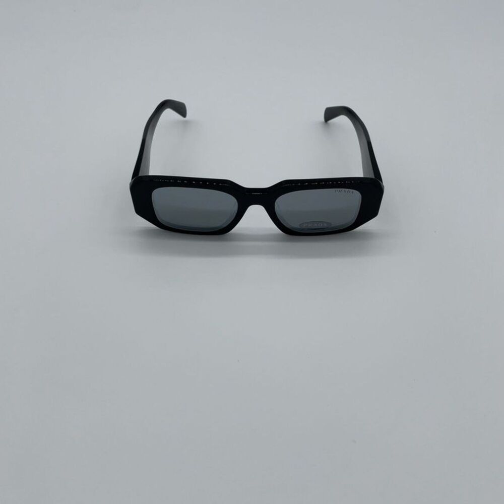 Prada Rectangular Mirrored Shades Black - image 1